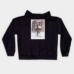 Robin bird Kids Hoodie